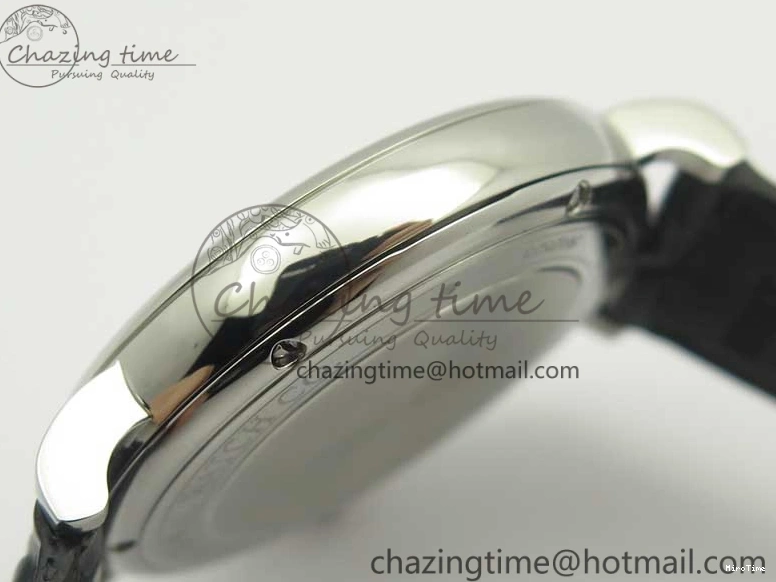 MIROTIME 0812 Portofino Automatic SS MKF 1:1 Best Edition White Dial On Black Leather Strap MIYOTA 9015 V Original 7204